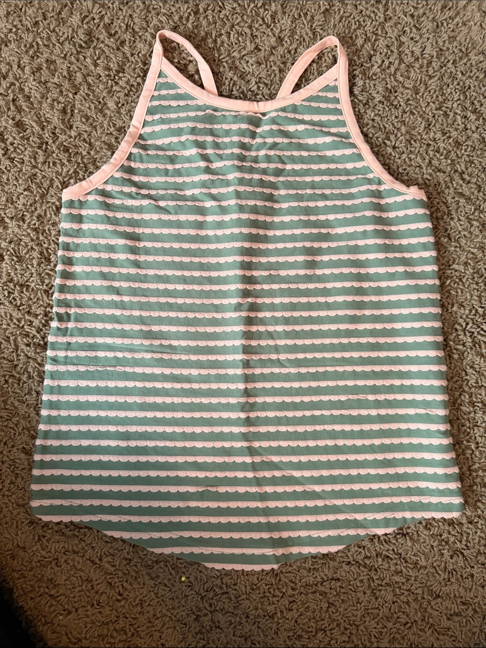Matilda Jane Mint Green & Light Pink Striped Tank